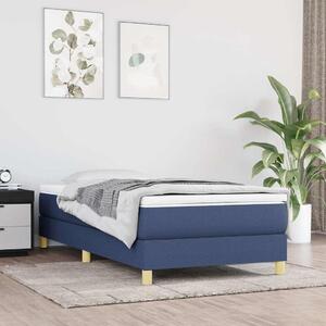 VidaXL Rám postele s boxspringem 90 x 200 cm textil [3120584] Barva: Modrá