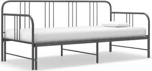 VidaXL Rám vysouvací postele/pohovky kovový 90 x 200 cm [324752] Barva: Šedá