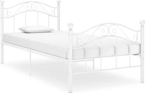 VidaXL Rám postele kov 90 x 200 cm [324989] Barva: Bílá