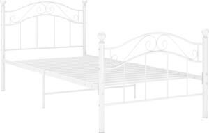 VidaXL Rám postele kov 90 x 200 cm [324989] Barva: Bílá