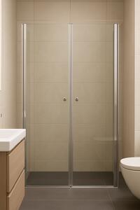 Sprchové dveře PURE D2 80 dvoukřídlé 76-81 x 190 cm
