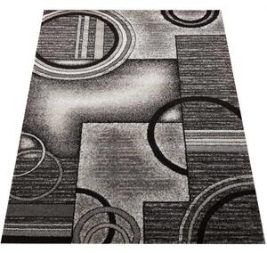 Makro Abra Moderní kusový koberec Panamero 06 Kruhy šedý Rozměr: 240x330 cm