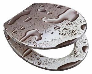 Wc sedátko Grey Steel se zpomalovacím mechanismem SOFT-CLOSE