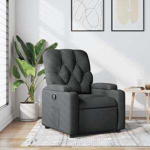 VidaXL Polohovací křeslo textil [372484] Barva: Tmavě šedá