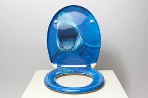 Duroplastové sedátko se zpomalovacím mechanismem SOFT-CLOSE SHARK