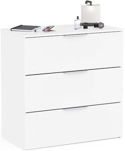 Komoda Micheline - 80x41x81cm - 3 zásuvky - bílá