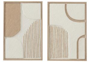 Set dvou abstraktních obrazů J-line Sia 60 x 40 cm