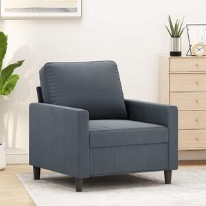 VidaXL Křeslo 60 cm samet [359179] Barva: Tmavě šedá