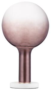 Hnědá skleněná stolní LED lampa Nova Luce Nostos