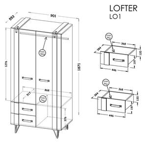 Obývací sestava Lofter 3