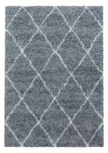 Kusový koberec Alvor Shaggy 3401 grey 140x200 cm