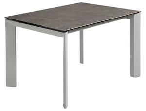 Šedý keramický rozkládací jídelní stůl Kave Home Axis II. 140/200 x 90 cm