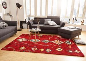 Kusový koberec Nomadic 102692 Geometric Rot 80x150 cm
