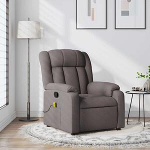 VidaXL Masážní polohovací křeslo textil [373594] Barva: taupe