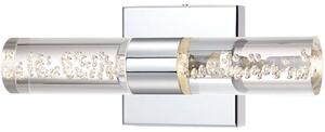 Trio Leuchten 282410206 BOLSA - Koupelnové LED nástěnné svítidlo,lesklý chrom 6,4W, 3000K, IP44 (Nástěnné svítidlo do koupelny k zrcadlu bez vypínače)