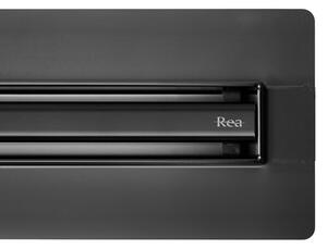 Rea Neox Slim Pro, sprchový odtokový žlab 60cm, černá matná, REA-G2700
