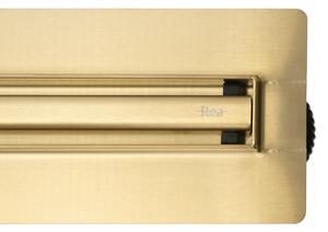 Rea Neox Slim Pro, odtokový žlab 80cm, zlatá matná, REA-G2715