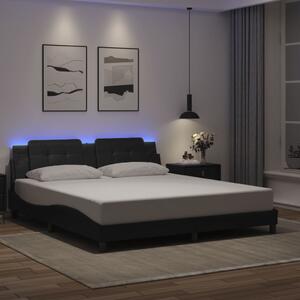 VidaXL Rám postele s LED bez matrace Zadar 180 x 200 cm [3214124] Barva: Černá