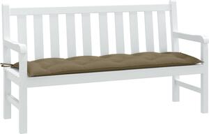 VidaXL Poduška na zahradní lavici vínová melanž 150 x 50 x 7 cm textil [4002553] Barva: melanžová taupe