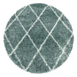 Kusový koberec Alvor Shaggy 3401 blue kruh 80x80 cm