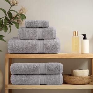 VidaXL Premium ručníky SOLUND 2 ks 100 x 200 cm 600 g/m² [137172] Barva: Šedá