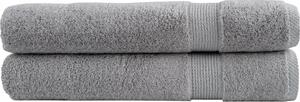 VidaXL Premium ručníky SOLUND 2 ks 100 x 200 cm 600 g/m² [137172] Barva: Šedá