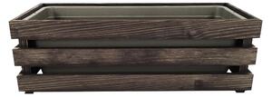 AMADEA Dřevěný obal na truhlík tmavý, 52x21,5x17cm, český výrobek