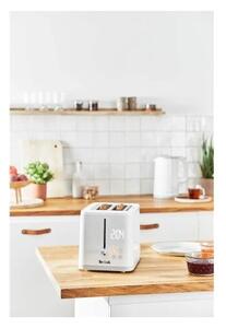 Tefal - Topinkovač se dvěma otvory SENSE 850W/230V bílá
