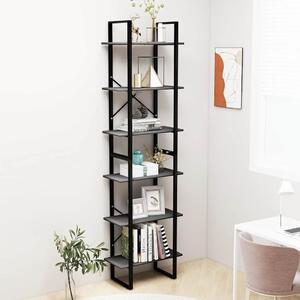 VidaXL Úložný regál 60 x 30 x 210 cm kompozitní dřevo [806519] Barva: Šedá