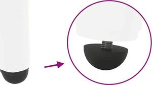 VidaXL Nohy konzolového stolku kuželového tvaru 4 ks ocel 72-73 cm ocel [4012517] Barva: Bílá