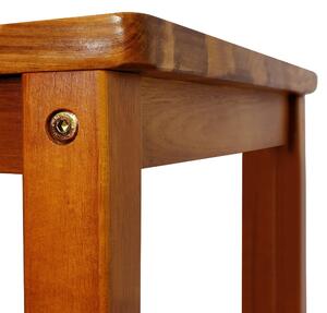 FurniGO Sada 2 barových židlí - akát