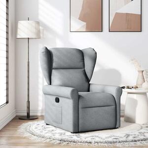 VidaXL Polohovací křeslo textil [4015658] Barva: světle šedá