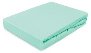 DĚTSKÉ JERSEY PROSTĚRADLO 039 80X160 CM MENTOLOVÉ