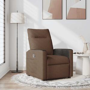 VidaXL Polohovací křeslo textil [4104830] Barva: Hnědá