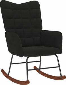 VidaXL Houpací křeslo samet [4016842] Barva: Černá