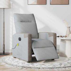 VidaXL Elektrické masážní polohovací křeslo textil [3324085] Barva: světle šedá