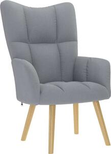 VidaXL Relaxační křeslo textil [4016774] Barva: světle šedá
