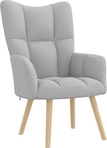 VidaXL Relaxační křeslo textil [4016774] Barva: Obláčkově šedá