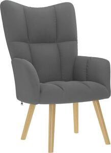 VidaXL Relaxační křeslo textil [4016774] Barva: Tmavě šedá