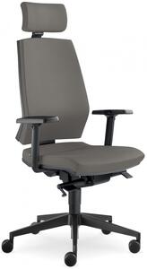 LD Seating Kancelářská židle STREAM 280-SYS s PDH, posuv sedáku, tm.šedá skladová