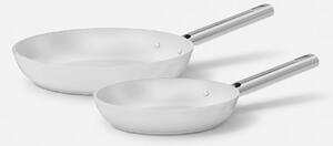 Fabini Sada pánví Meda 5.0 Standard, ø 20 cm + ø 26 cm, 2 díly - Nepřilnavé pánve s keramickým povrchem, krémové