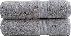 VidaXL Premium ručníky SOLUND 2 ks 50 x 100 cm 600 g/m² [137124] Barva: Šedá