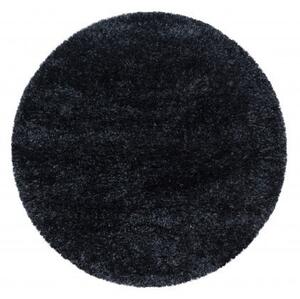 Kusový koberec Brilliant Shaggy 4200 Black kruh 160x160 cm