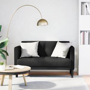 VidaXL Loveseat Sofa 111 cm textil [4100561] Barva: Černá