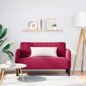 VidaXL Loveseat Sofa 109 cm samet [4100588] Barva: vínová červená
