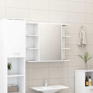 VidaXL Koupelnová zrcadlová skříňka 80x20,5x64 cm kompozit [815522] Barva: Bílá