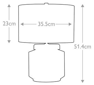 Elstead LUGA-TL-NATURAL - Stolní lampa LUGA 1xE27/60W/230V