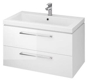 Koupelnová skříňka s umyvadlem Cersanit LARA 79,4x46x44,7 cm bílá lesk S801-149-DSM