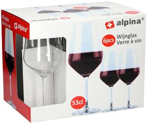 Alpina Sklenice na červené víno ALPINA 530ml 6ks