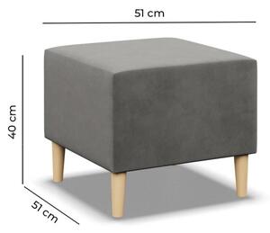 AG Podnožka BLANK 50x50 výběr z barev KRONOS 015 světle šedá